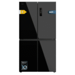 Bolero CoolMarket 4D 601 Black Glass E Frigorífico de 4 Puertas cristal negro, Capacidad de 601 Litros, Ancho de 90.5 cm alto de 177.5 cm, Sistema de conservación Total NoFrost, MetalFlex Cooling, Cajón Control de Humedad y Cajón temp. variable 0ºC A 7ºC, Motor Inverter Plus silencioso y de bajo consumo, Display digital exterior, Clasificación energética Clase E, Funciones Fast Cooling y Fast Freezing, Alarma de puerta Abierta y Alarma temperatura y mal funcionamiento, Modo ECO
