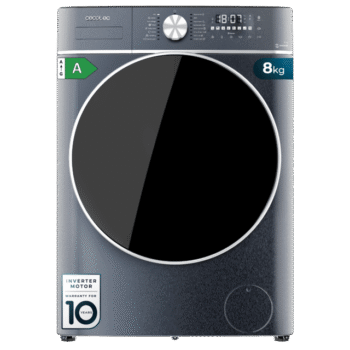 Bolero DressCode 8800 Inverter Ice Blue A Lavadora de carga frontal de 8kg de capacidad y 1400rpm, Clase A, 16 programas, Motor Inverter Plus, SteamMax, lavado inteligente y detector de carga.